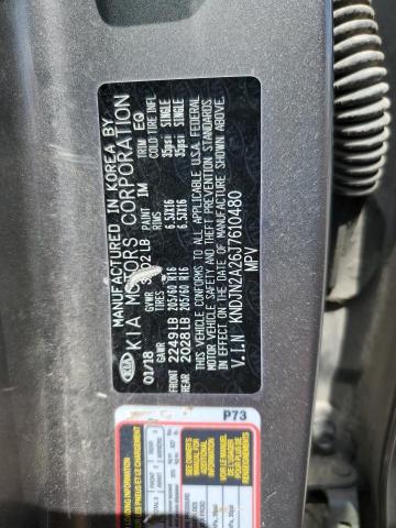 KNDJN2A26J7610480 - 2018 KIA SOUL GRAY photo 12