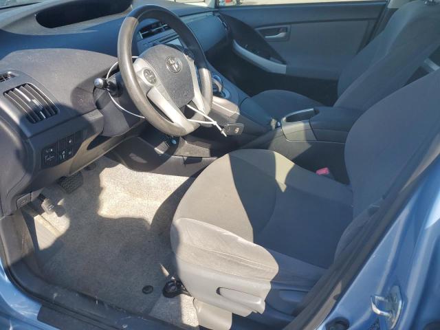 JTDKN3DP3D3035512 - 2013 TOYOTA PRIUS PLUG BLUE photo 7