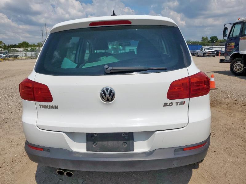 WVGAV3AX3EW621266 - 2014 VOLKSWAGEN TIGUAN S WHITE photo 6