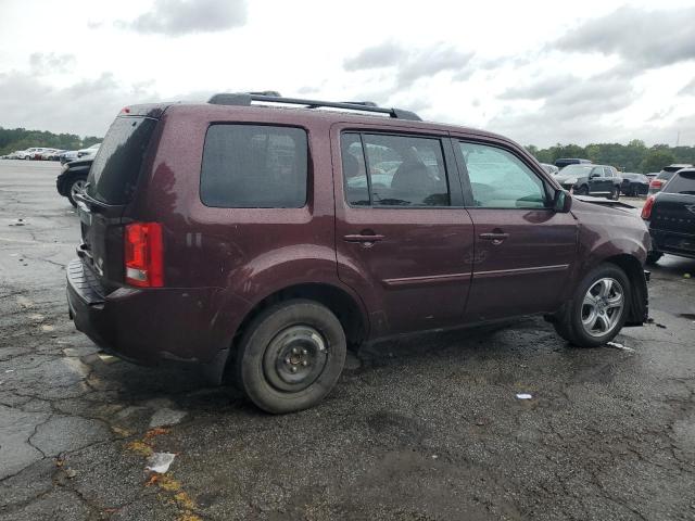 5FNYF3H54EB026662 - 2014 HONDA PILOT EXL BURGUNDY photo 3