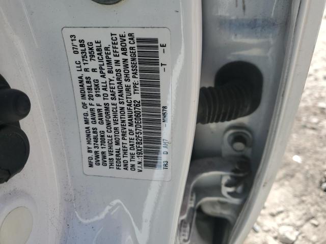 19XFB2F57DE060762 - 2013 HONDA CIVIC LX BLACK photo 13