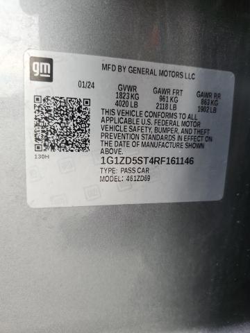 1G1ZD5ST4RF161146 - 2024 CHEVROLET MALIBU LT GRAY photo 13