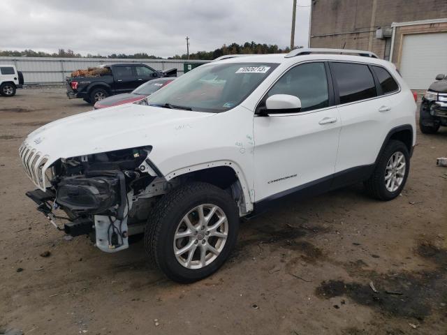 1C4PJMCS9EW318106 - 2014 JEEP CHEROKEE LATITUDE WHITE photo 1