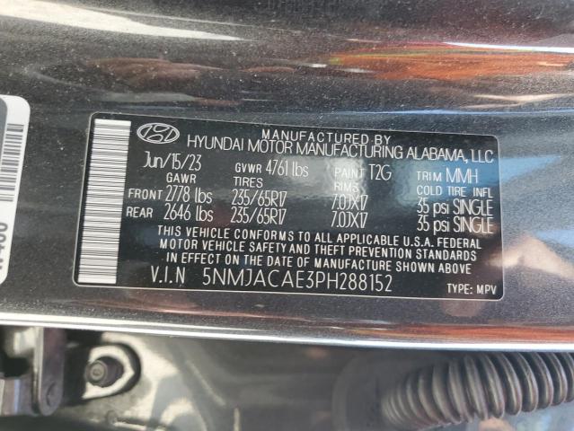 5NMJACAE3PH288152 - 2023 HYUNDAI TUCSON SE GRAY photo 13