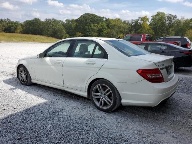 WDDGF4HB2CR236133 - 2012 MERCEDES-BENZ C 250 WHITE photo 2