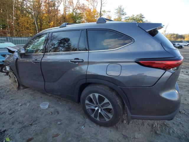 5TDGZRBH7MS104743 - 2021 TOYOTA HIGHLANDER XLE GRAY photo 2