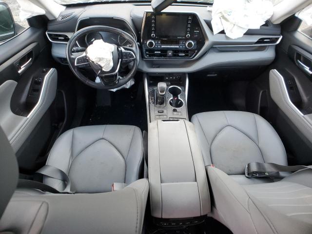 5TDGZRBH7MS104743 - 2021 TOYOTA HIGHLANDER XLE GRAY photo 8