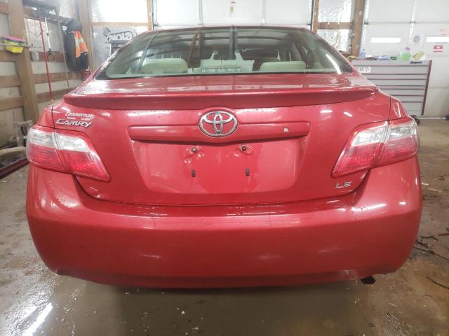4T4BE46K08R015761 - 2008 TOYOTA CAMRY CE RED photo 6