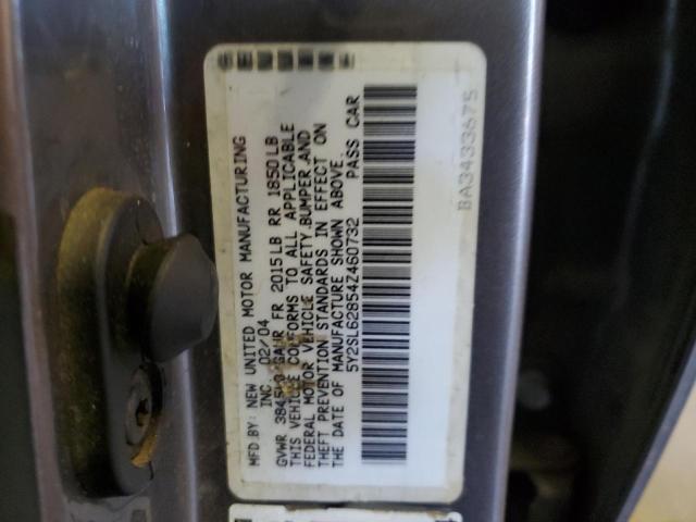 5Y2SL62854Z460732 - 2004 PONTIAC VIBE GRAY photo 12