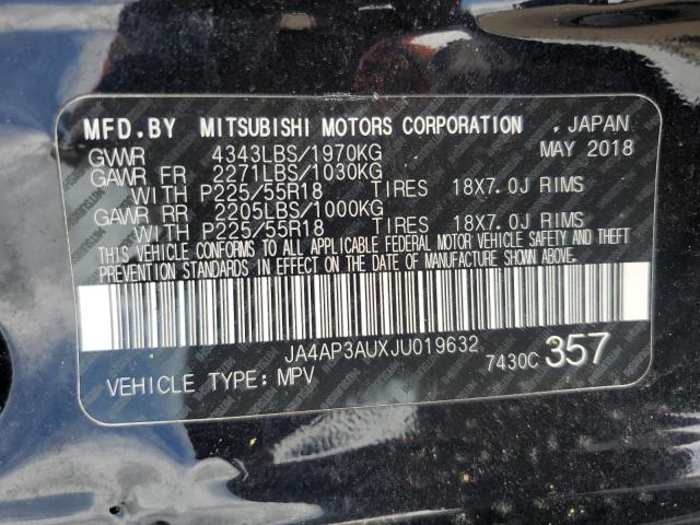 JA4AP3AUXJU019632 - 2018 MITSUBISHI OUTLANDER ES Qara foto 14