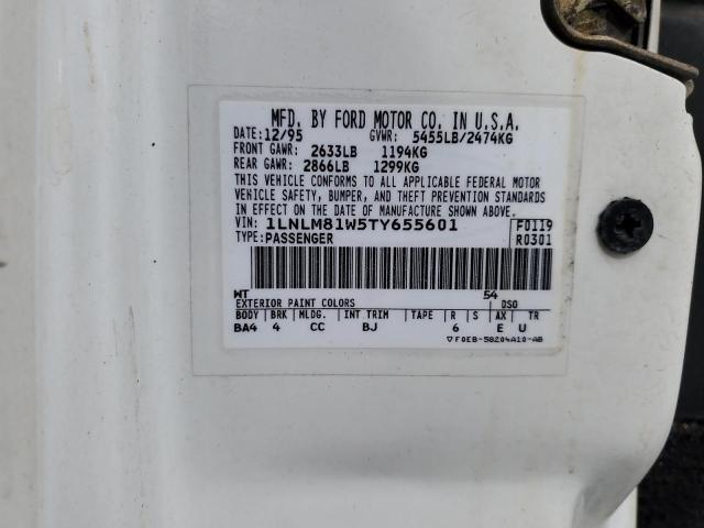 1LNLM81W5TY655601 - 1996 LINCOLN TOWN CAR EXECUTIVE WHITE photo 12