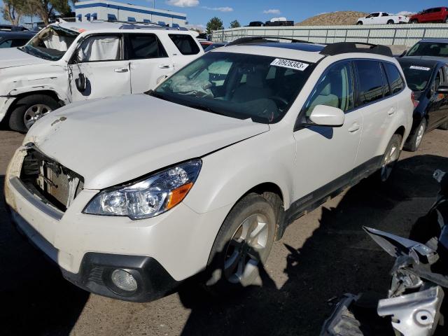 4S4BRCGC3D3242099 - 2013 SUBARU OUTBACK 2.5I PREMIUM WHITE photo 1