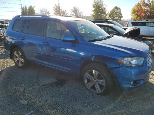 JTEES43A782000634 - 2008 TOYOTA HIGHLANDER SPORT BLUE photo 4