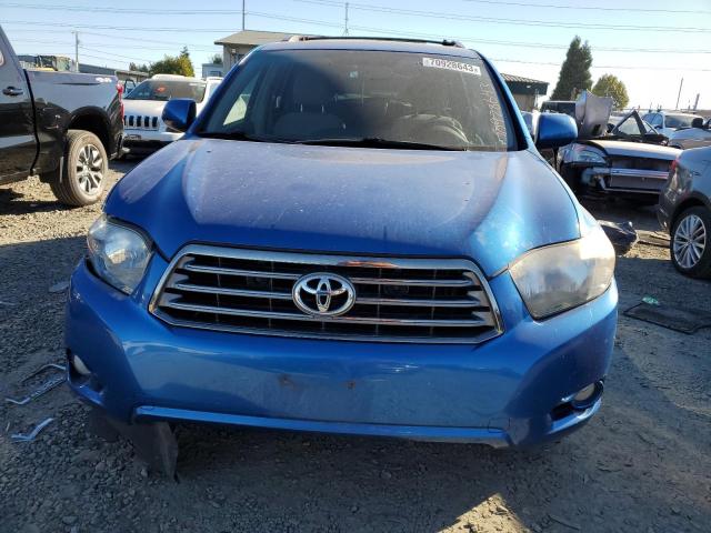 JTEES43A782000634 - 2008 TOYOTA HIGHLANDER SPORT BLUE photo 5