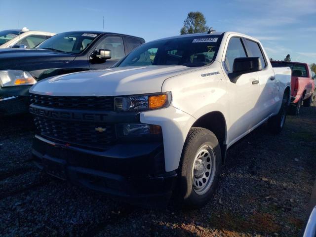 3GCPYAEH1MG243197 - 2021 CHEVROLET SILVERADO K1500 WHITE photo 1