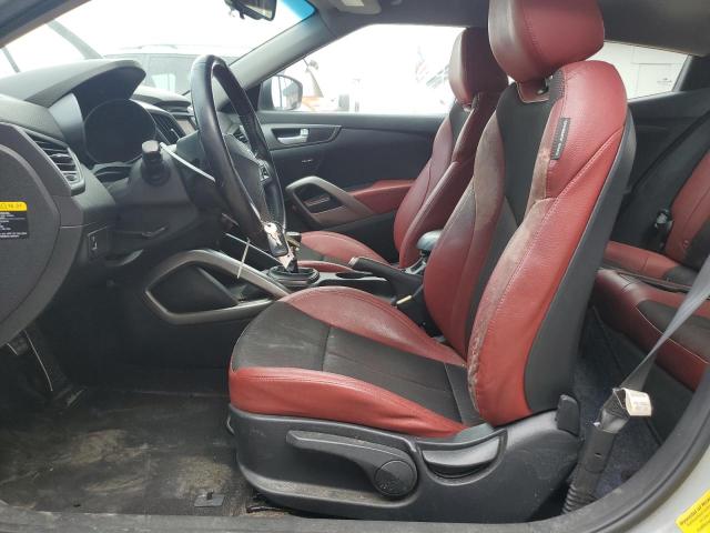 KMHTC6AE1FU222528 - 2015 HYUNDAI VELOSTER TURBO Արծաթագույն լուսանկար 7