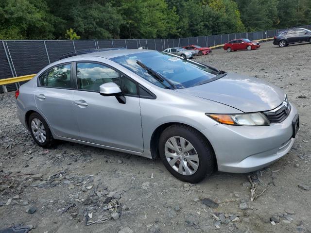 19XFB2F57CE376239 - 2012 HONDA CIVIC LX SILVER photo 4