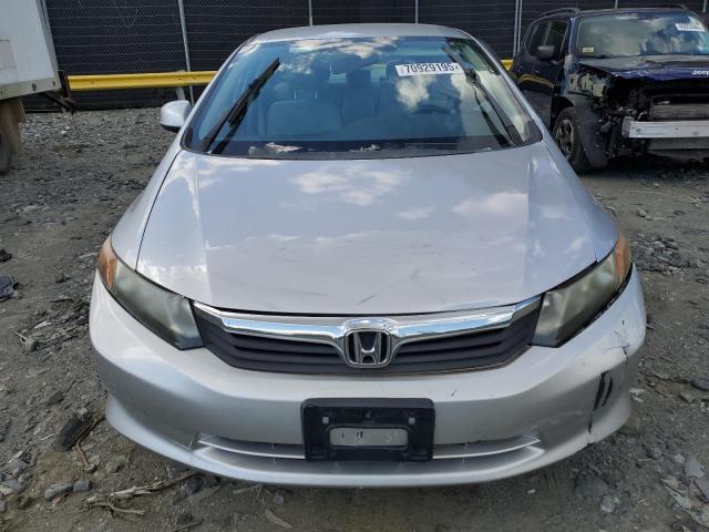 19XFB2F57CE376239 - 2012 HONDA CIVIC LX SILVER photo 5