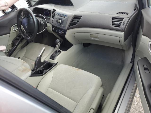 19XFB2F57CE376239 - 2012 HONDA CIVIC LX SILVER photo 8
