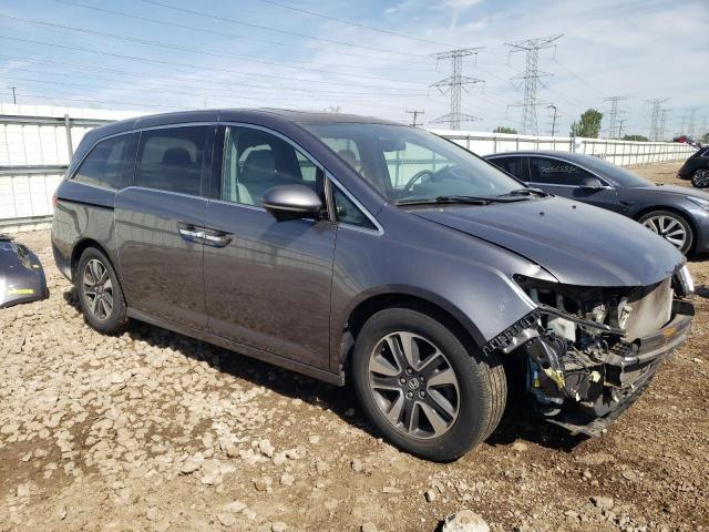 5FNRL5H99EB011909 - 2014 HONDA ODYSSEY TOURING GRAY photo 4