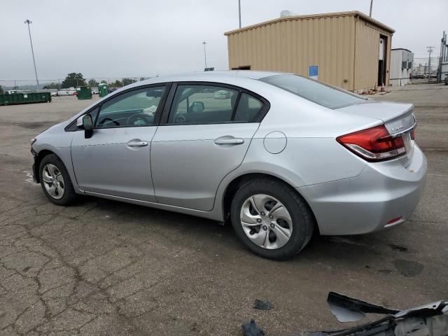 19XFB2F56DE228035 - 2013 HONDA CIVIC LX SILVER photo 2