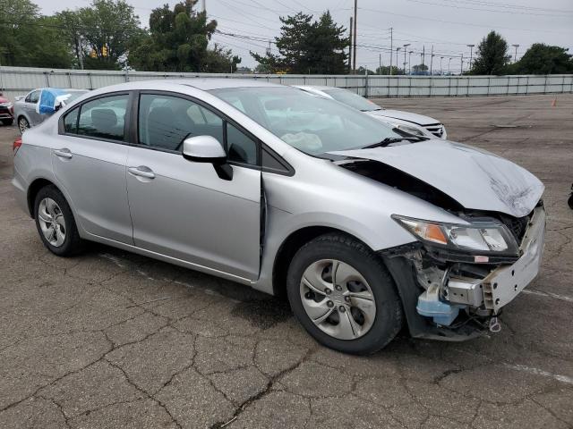 19XFB2F56DE228035 - 2013 HONDA CIVIC LX SILVER photo 4