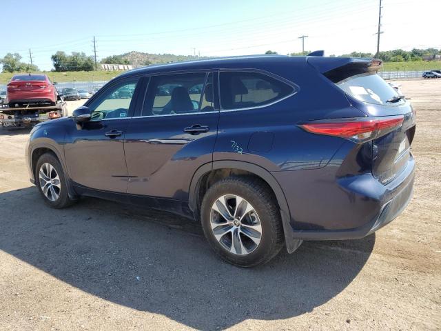 5TDHZRBH1MS092545 - 2021 TOYOTA HIGHLANDER XLE 蓝色 照片 2