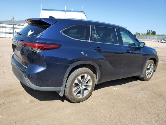 5TDHZRBH1MS092545 - 2021 TOYOTA HIGHLANDER XLE 蓝色 照片 3