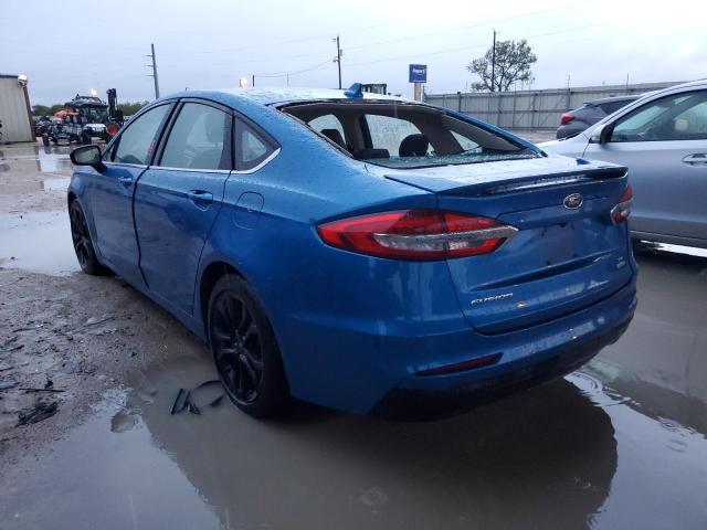 3FA6P0HD2LR165331 - 2020 FORD FUSION SE BLUE photo 2