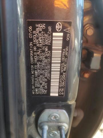 JTDBT923871061354 - 2007 TOYOTA YARIS GRAY photo 12