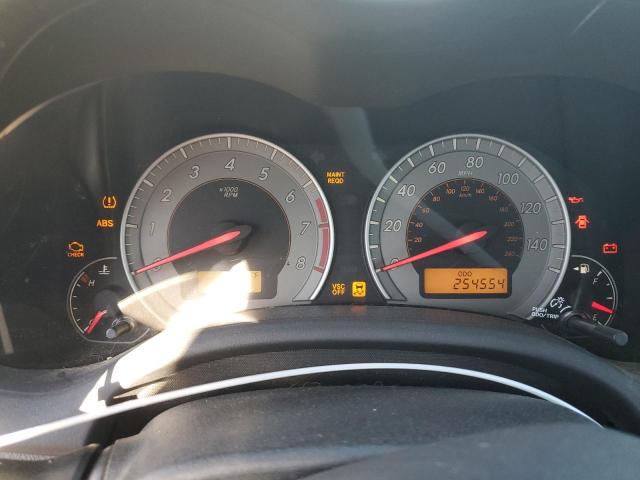 1NXBU4EE6AZ332071 - 2010 TOYOTA COROLLA BASE SILVER photo 9