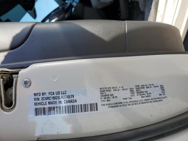 2C4RC1BG0LR274579 - 2020 CHRYSLER PACIFICA TOURING L Krem foto 13