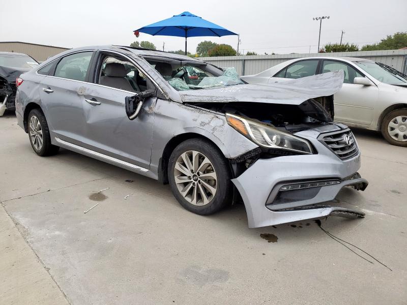 5NPE34AF1HH451749 - 2017 HYUNDAI SONATA SPORT Grau Foto 4