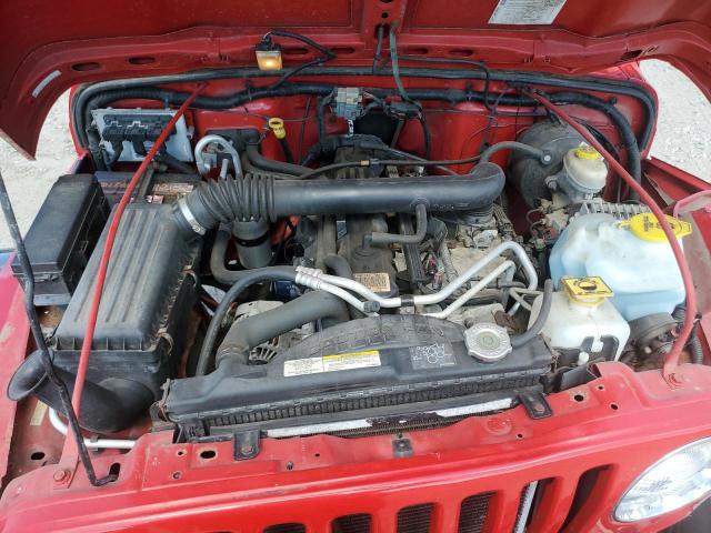 1J4FA39SX4P724444 - 2004 JEEP WRANGLER X RED photo 12