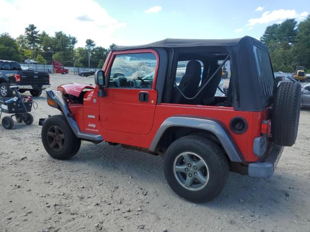 1J4FA39SX4P724444 - 2004 JEEP WRANGLER X RED photo 2