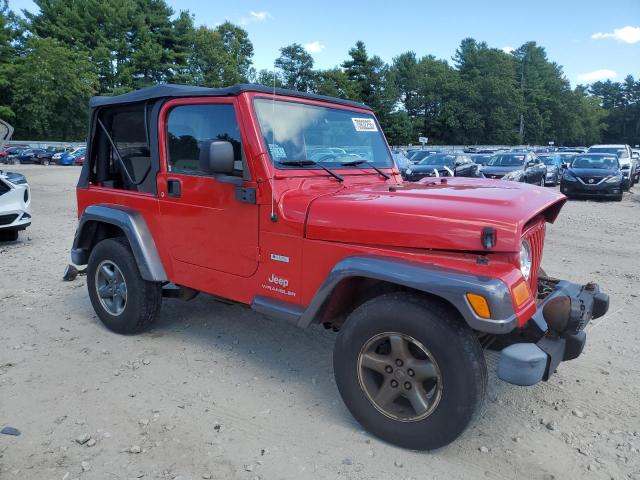 1J4FA39SX4P724444 - 2004 JEEP WRANGLER X RED photo 4