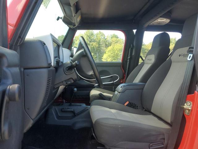 1J4FA39SX4P724444 - 2004 JEEP WRANGLER X RED photo 7