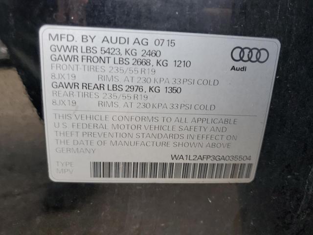 WA1L2AFP3GA035504 - 2016 AUDI Q5 PREMIUM PLUS Սև լուսանկար 13