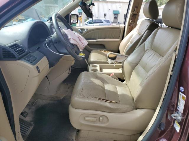 5FNRL38658B050964 - 2008 HONDA ODYSSEY EXL PURPLE photo 7
