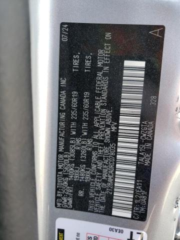 2T2BAMCA0RC078035 - 2024 LEXUS RX 350 BASE ვერცხლისფერი ფოტო 14