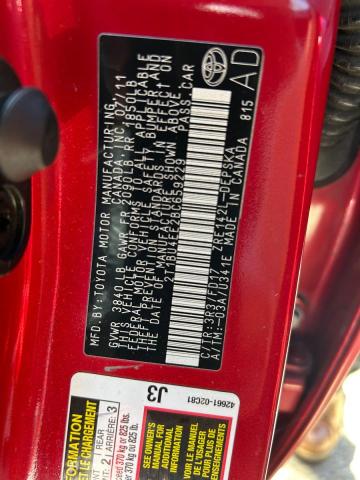 2T1BU4EE2BC659229 - 2011 TOYT COROLLA BASE Qırmızı foto 10