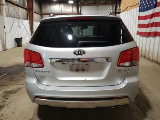 5XYKW4A22BG098556 - 2011 KIA SORENTO SX SILVER photo 6