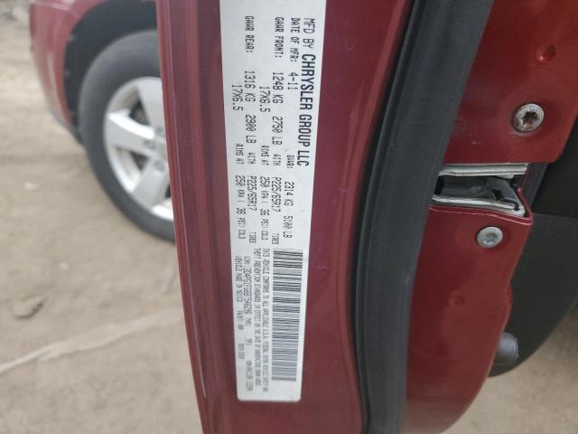 3D4PG1FG6BT546296 - 2011 DODGE JOURNEY MAINSTREET RED photo 12