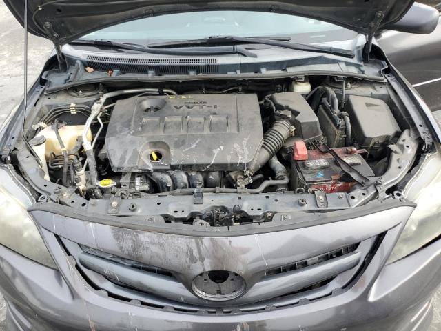 2T1BU4EEXBC665828 - 2011 TOYOTA COROLLA BASE GRAY photo 11