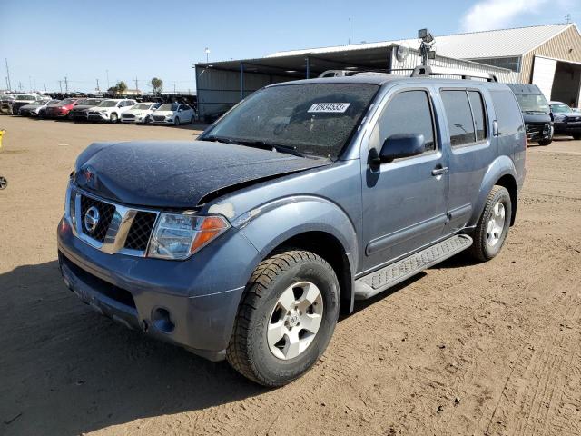 5N1AR18U85C759729 - 2005 NISSAN PATHFINDER LE BLUE photo 1