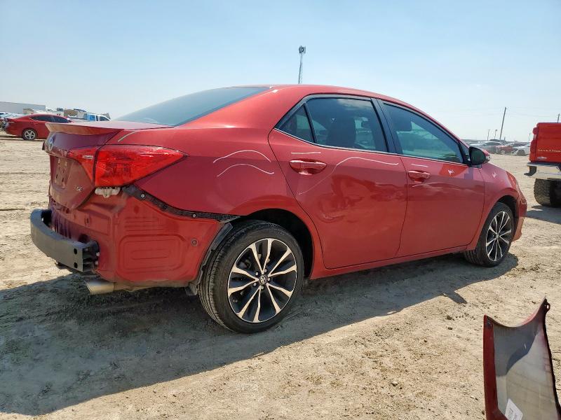 5YFBURHE5JP793742 - 2018 TOYOTA COROLLA L RED photo 3