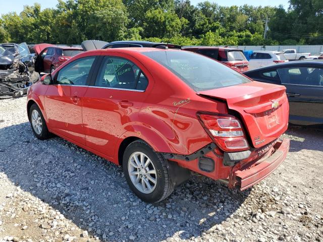 1G1JD5SB9K4125104 - 2019 CHEVROLET SONIC LT Czerwony zdjęcie 2