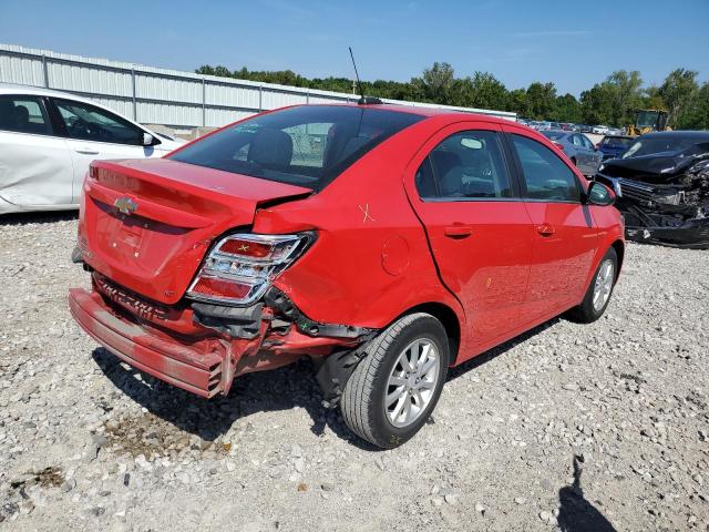 1G1JD5SB9K4125104 - 2019 CHEVROLET SONIC LT Czerwony zdjęcie 3