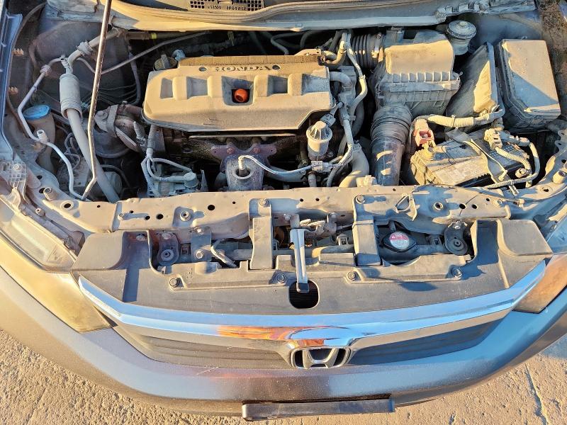 19XFB2F5XCE105465 - 2012 HONDA CIVIC LX GRAY photo 11