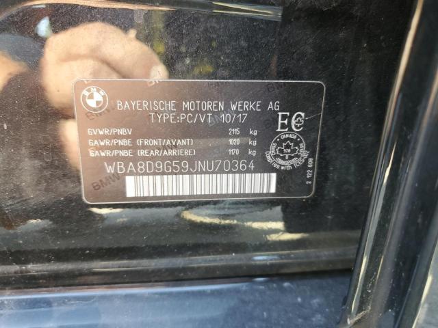 WBA8D9G59JNU70364 - 2018 BMW 330 XI BLACK photo 13